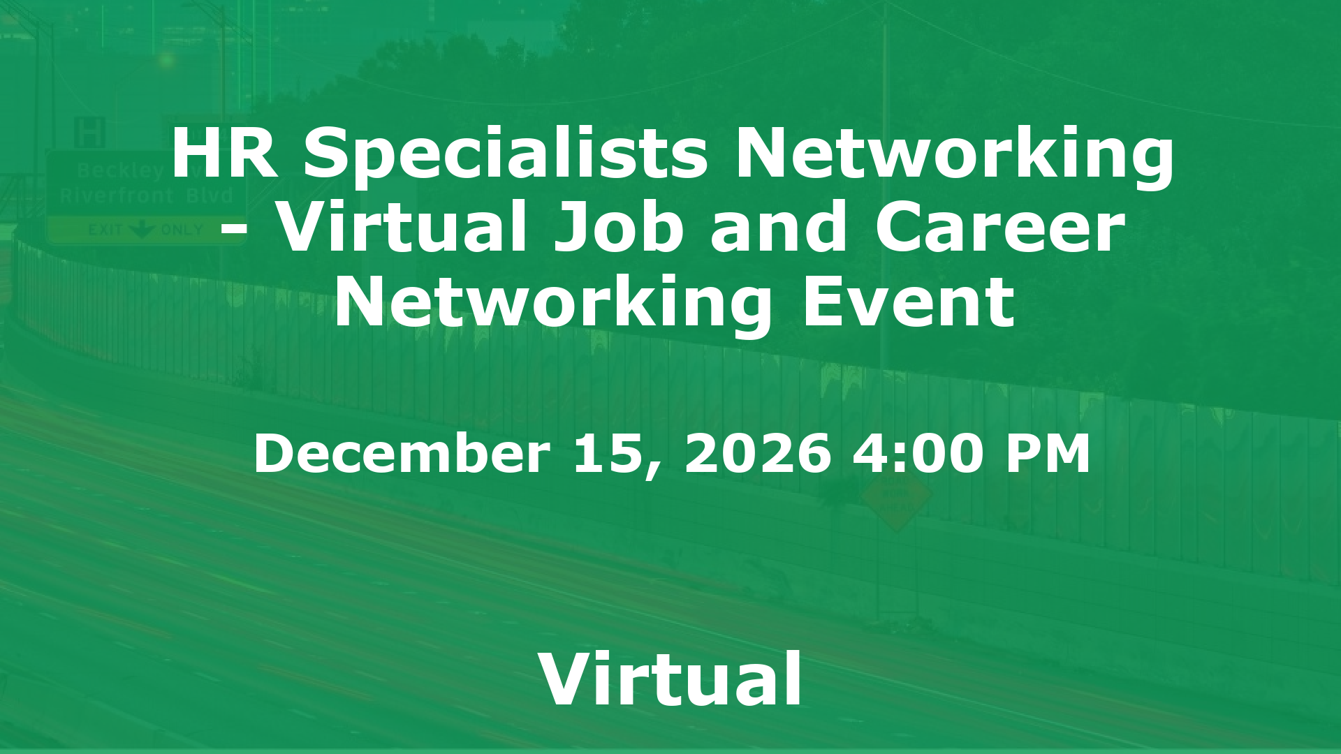 HR Specialists Networking - Virtual Job and Career Networking Event event image